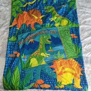 Everything Kids Dinosaur Toddler Bed Comforter and Pillow Sham